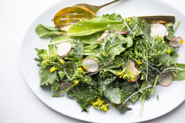 Bitter Greens Salad For Acne